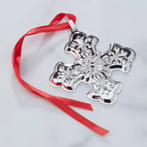 2025 Annual Christmas Cross Sterling Silver Ornament, 55th Edition